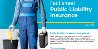Public Liability fact sheet