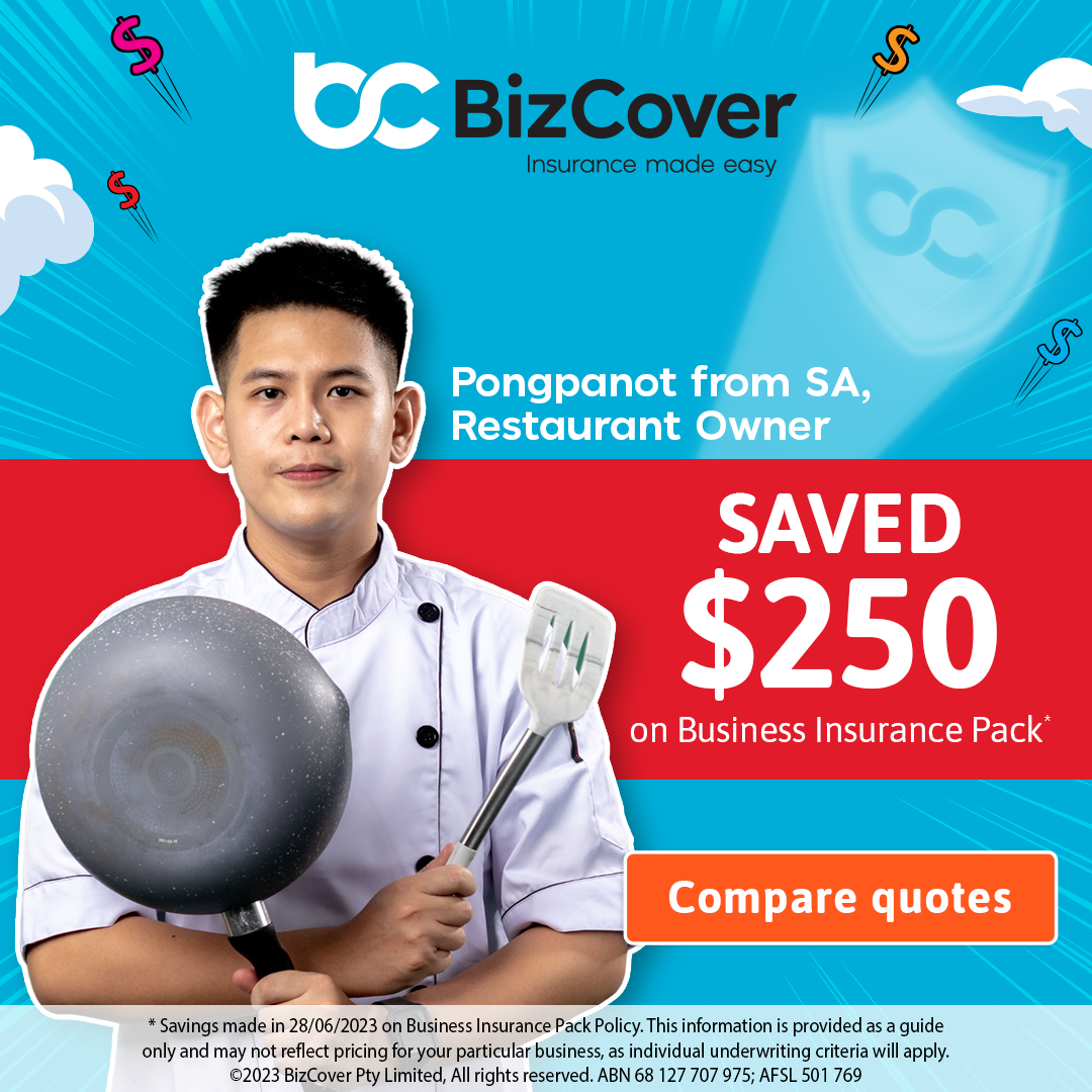 Pongpanot, a restaurant owner from SA saved $250 on Business Insurance Pack