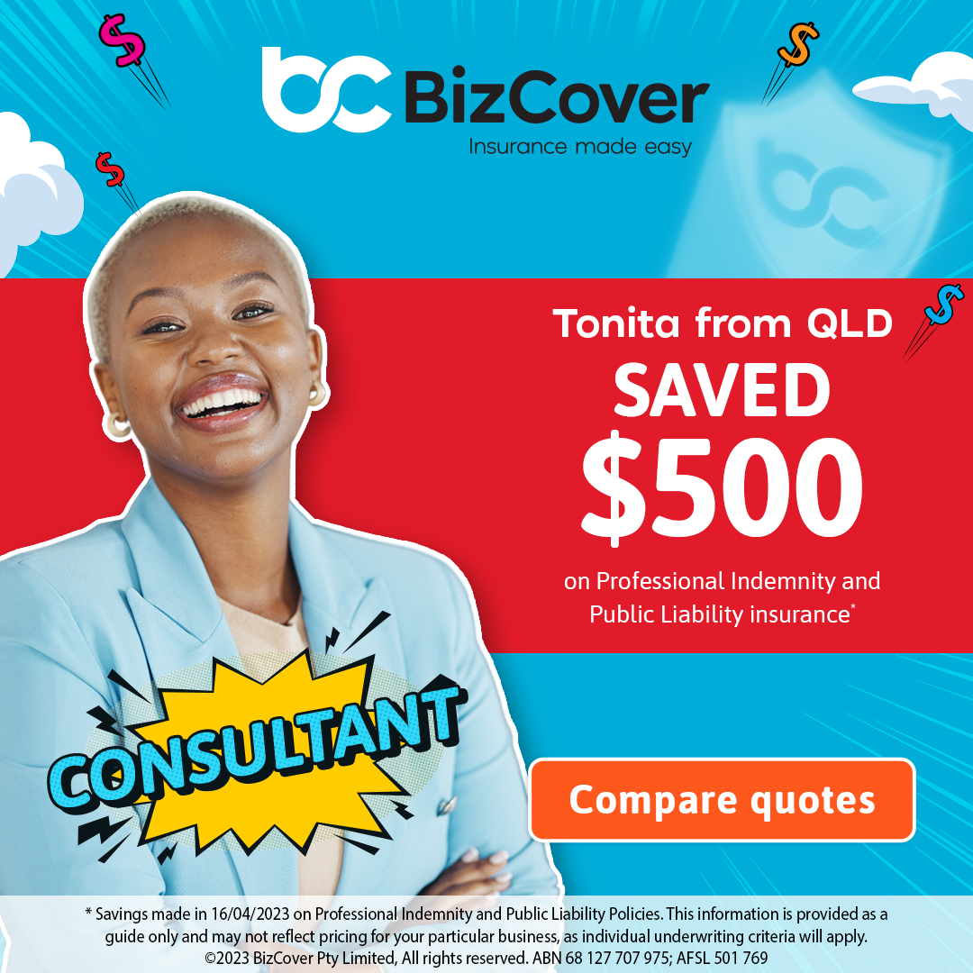 Tonita from QLD saved $500 on Public Liability and Professional Indemnity insurance