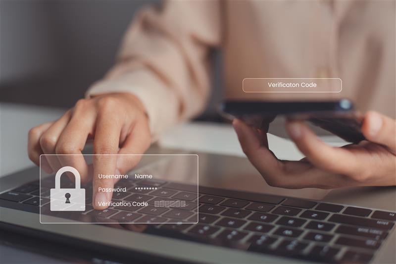 User login screen