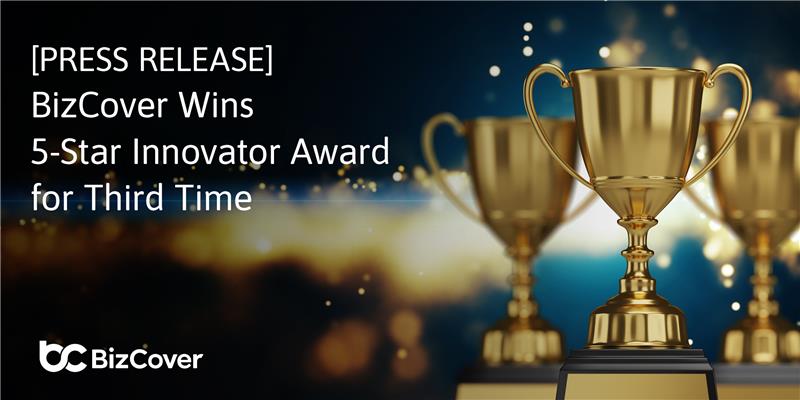 [Press Release] BizCover Wins 5-Star Innovator Award for Third Time 