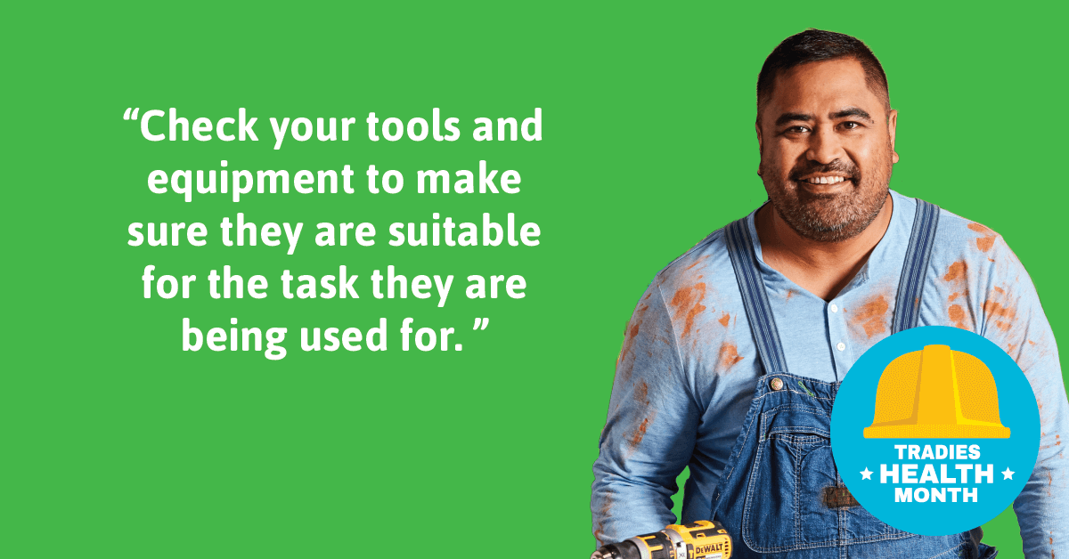 Toolbox of Tips for Tradies National Health Month 