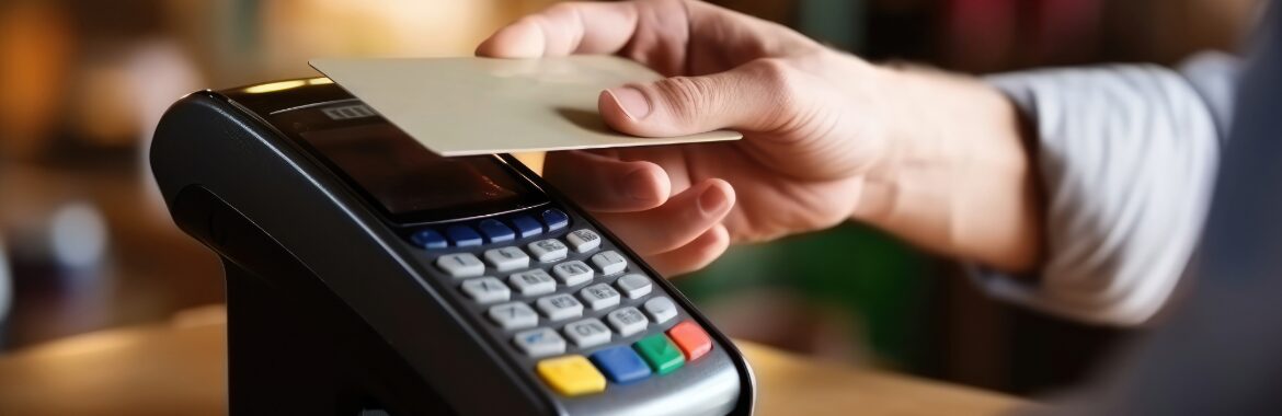 An online POS accepting card payment