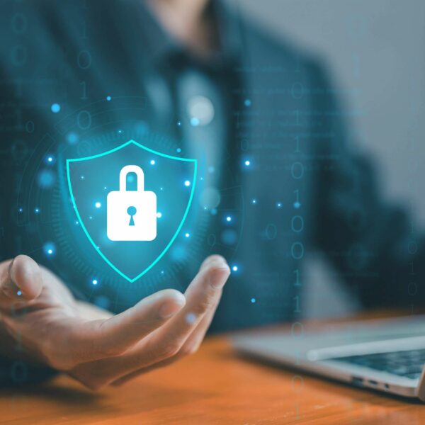 Cyber security system, safe digital information.