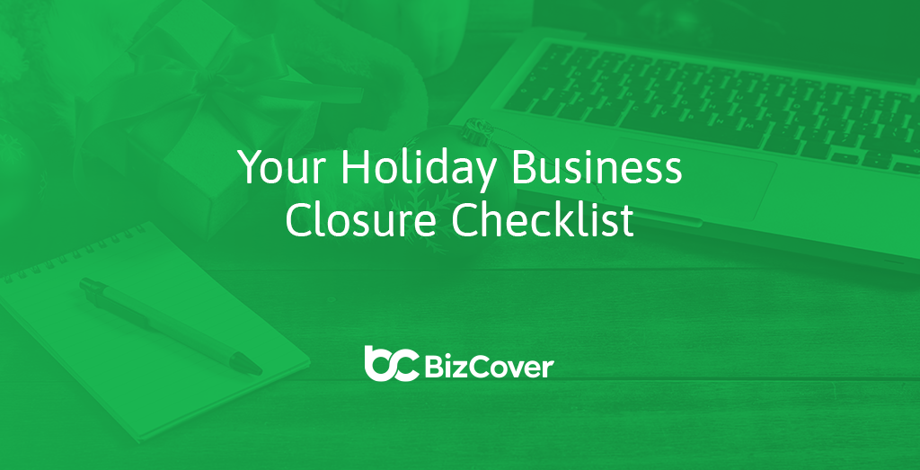 Holiday business closure checklist