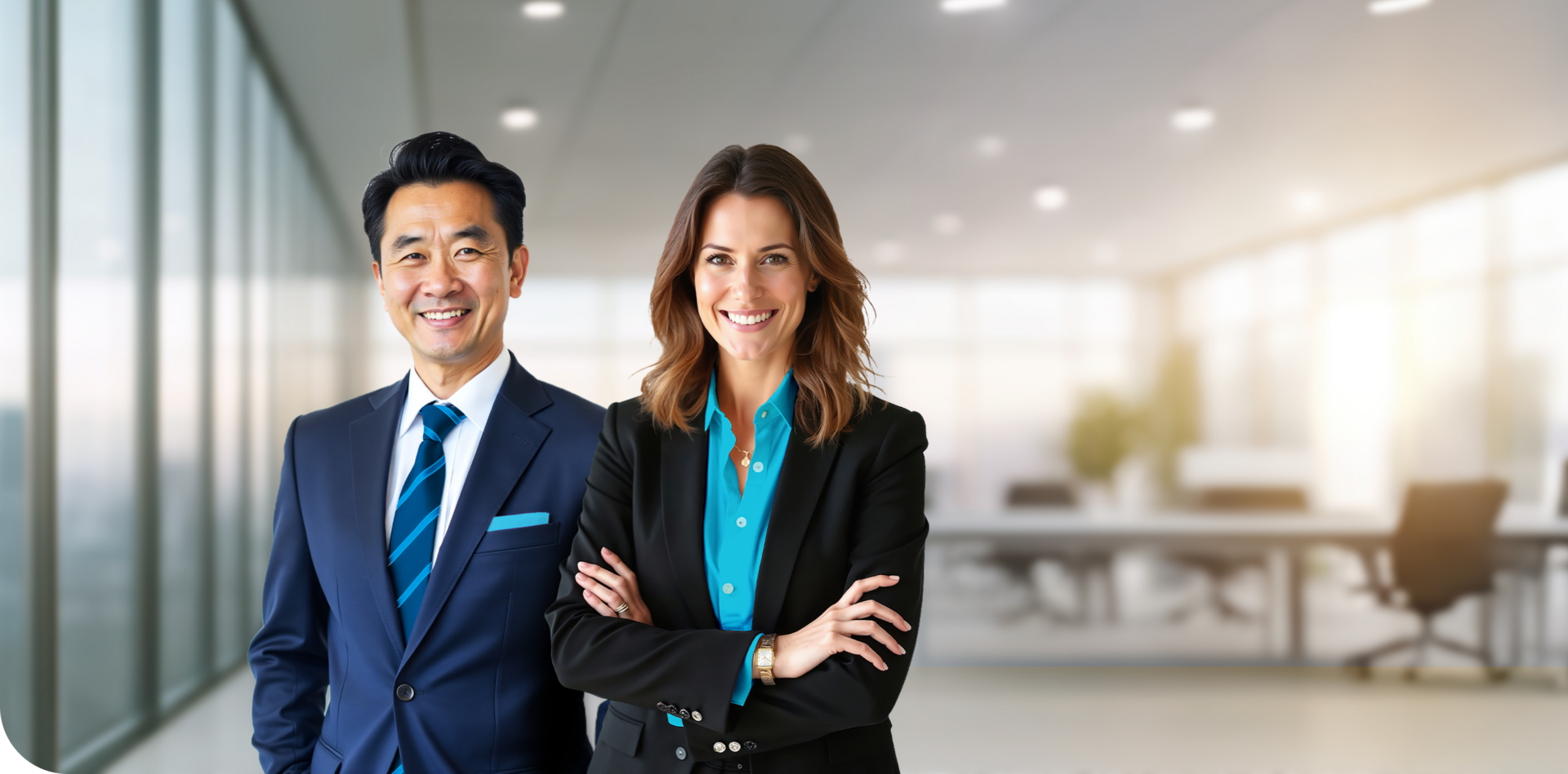 Business executives at workplace