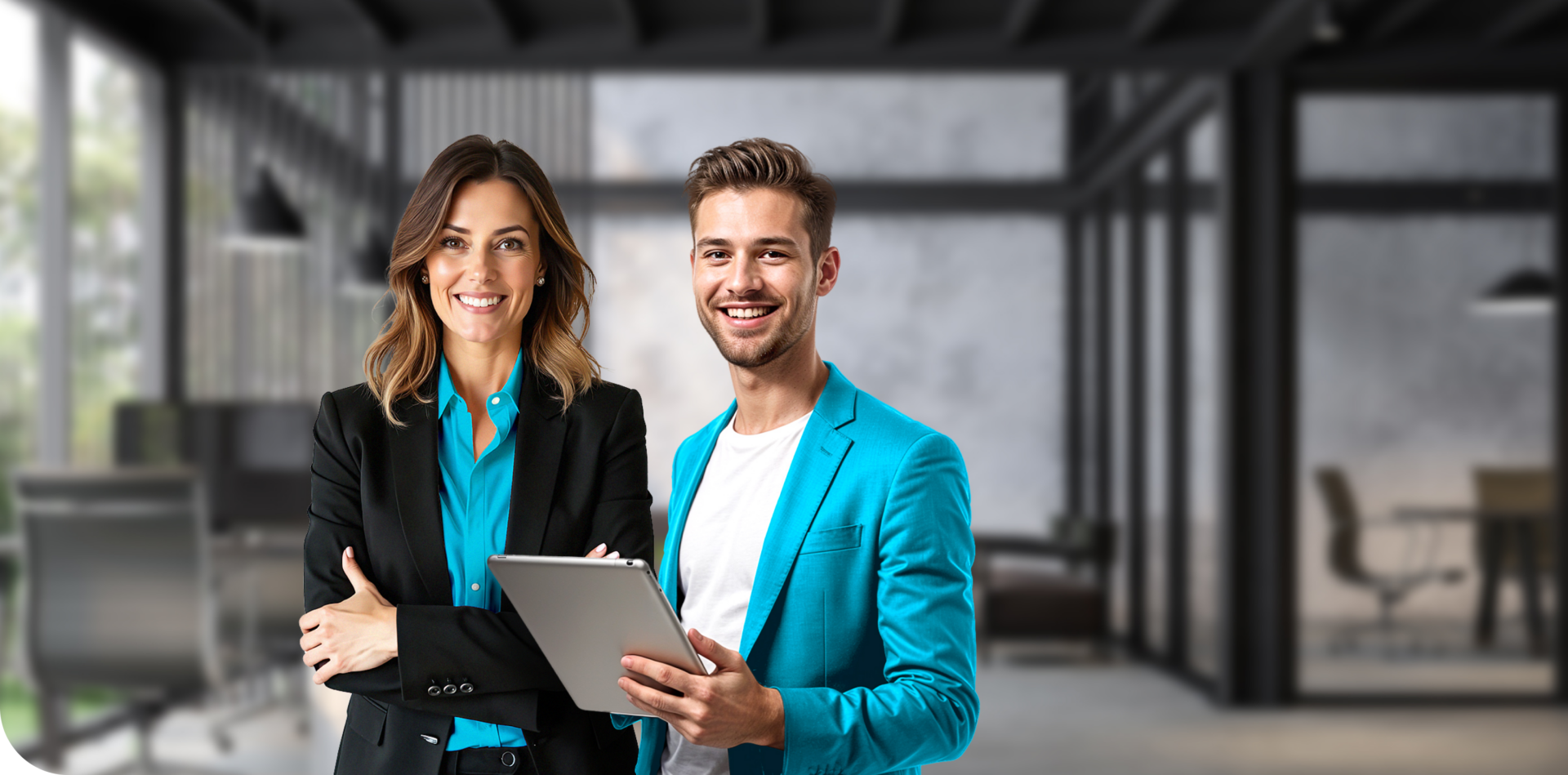Business professionals in a office