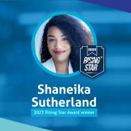 Shaneika Sutherland of BizCover for Brokers (B4B) has been honoured with the 2023 Rising Star Award