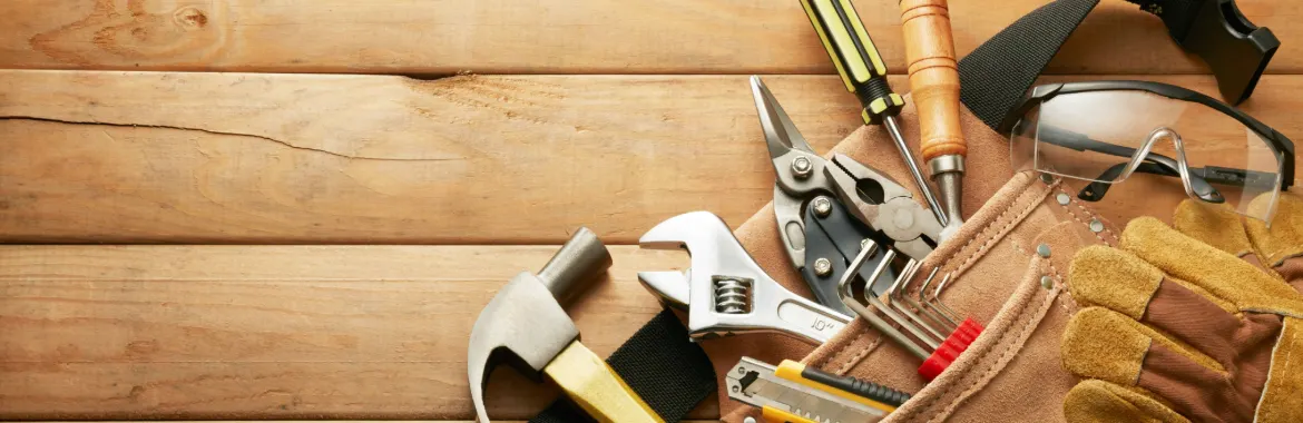Different types of tools for a trade business