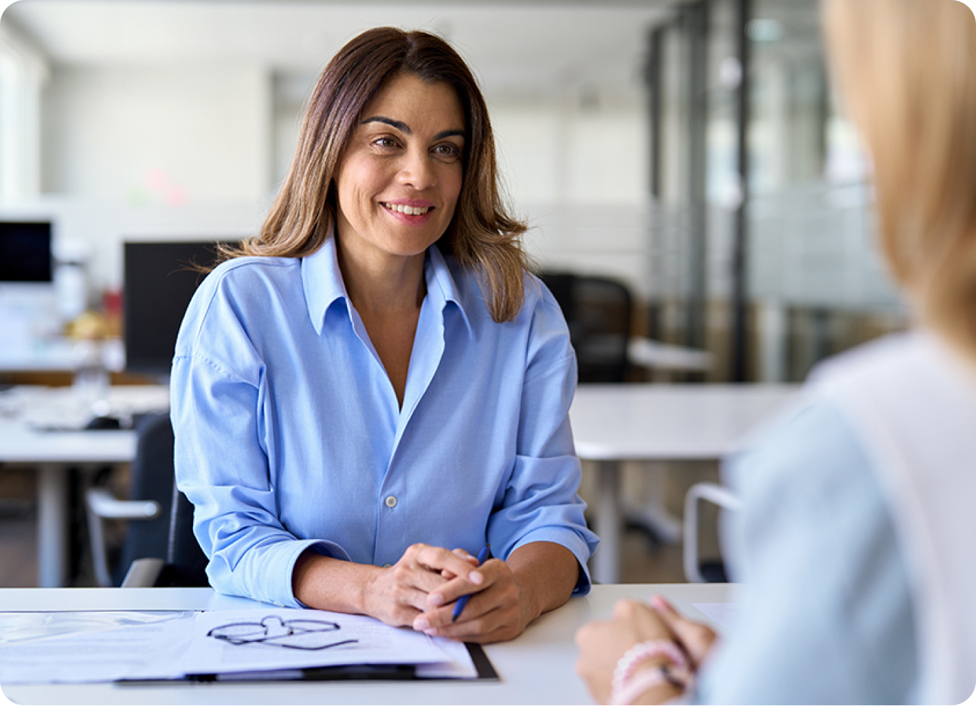 Business professional offering specialist services